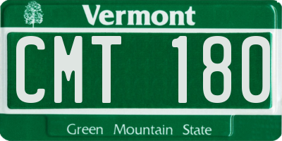 VT license plate CMT180
