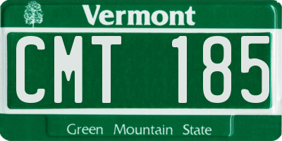 VT license plate CMT185