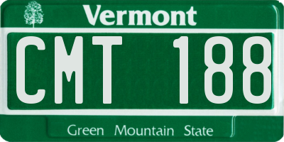 VT license plate CMT188