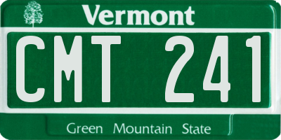 VT license plate CMT241