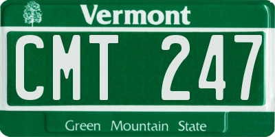 VT license plate CMT247
