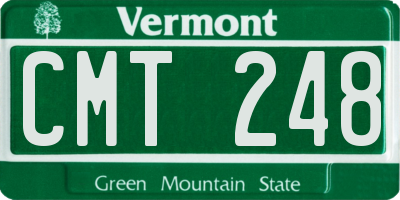 VT license plate CMT248