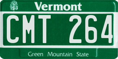 VT license plate CMT264