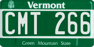 VT license plate CMT266