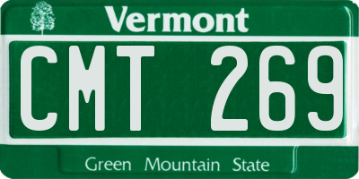 VT license plate CMT269