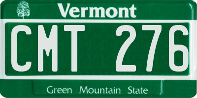 VT license plate CMT276