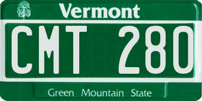 VT license plate CMT280