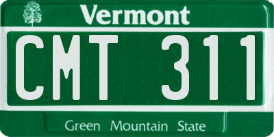 VT license plate CMT311
