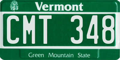 VT license plate CMT348