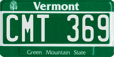 VT license plate CMT369