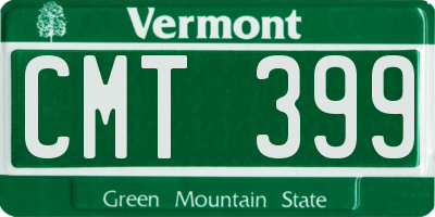 VT license plate CMT399