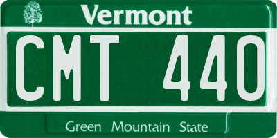 VT license plate CMT440