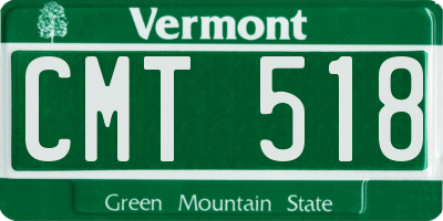 VT license plate CMT518