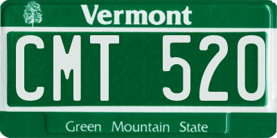 VT license plate CMT520