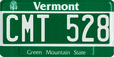 VT license plate CMT528