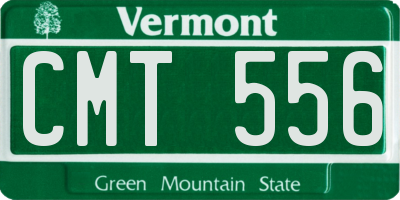 VT license plate CMT556