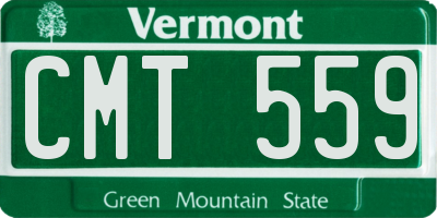 VT license plate CMT559