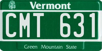VT license plate CMT631
