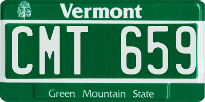 VT license plate CMT659