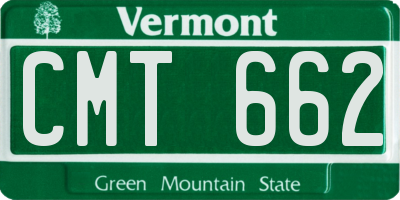 VT license plate CMT662