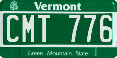 VT license plate CMT776