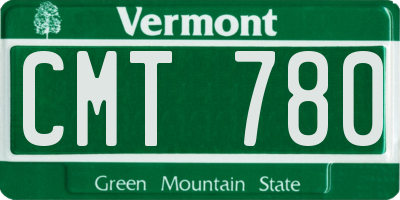 VT license plate CMT780