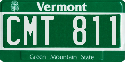VT license plate CMT811