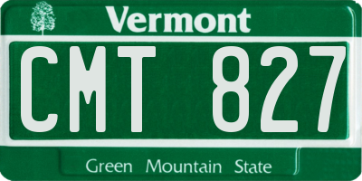 VT license plate CMT827