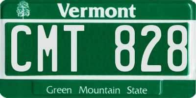 VT license plate CMT828