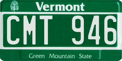 VT license plate CMT946