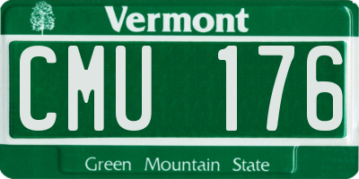 VT license plate CMU176