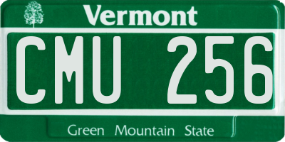 VT license plate CMU256
