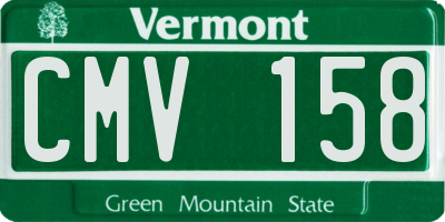 VT license plate CMV158