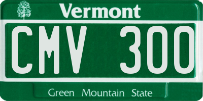 VT license plate CMV300