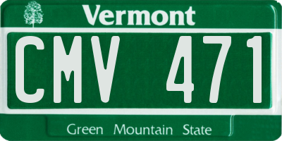 VT license plate CMV471
