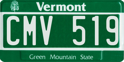 VT license plate CMV519