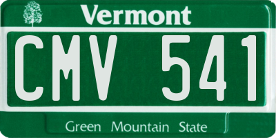 VT license plate CMV541