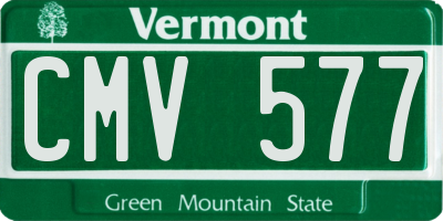 VT license plate CMV577