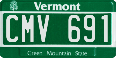 VT license plate CMV691