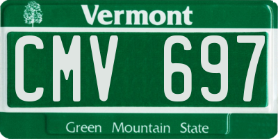 VT license plate CMV697