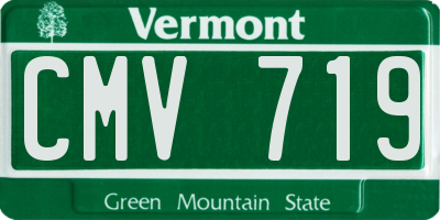 VT license plate CMV719