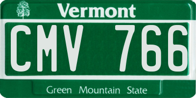 VT license plate CMV766
