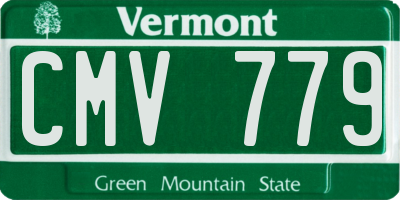 VT license plate CMV779