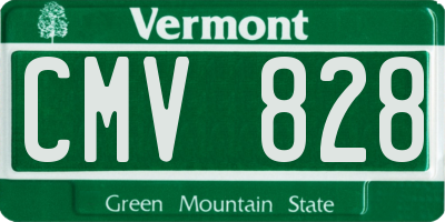 VT license plate CMV828
