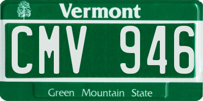 VT license plate CMV946