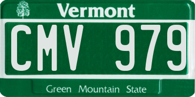 VT license plate CMV979