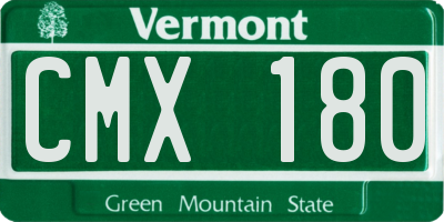 VT license plate CMX180