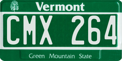 VT license plate CMX264