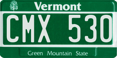 VT license plate CMX530