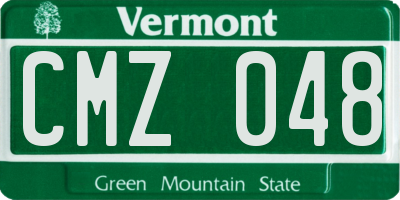 VT license plate CMZ048